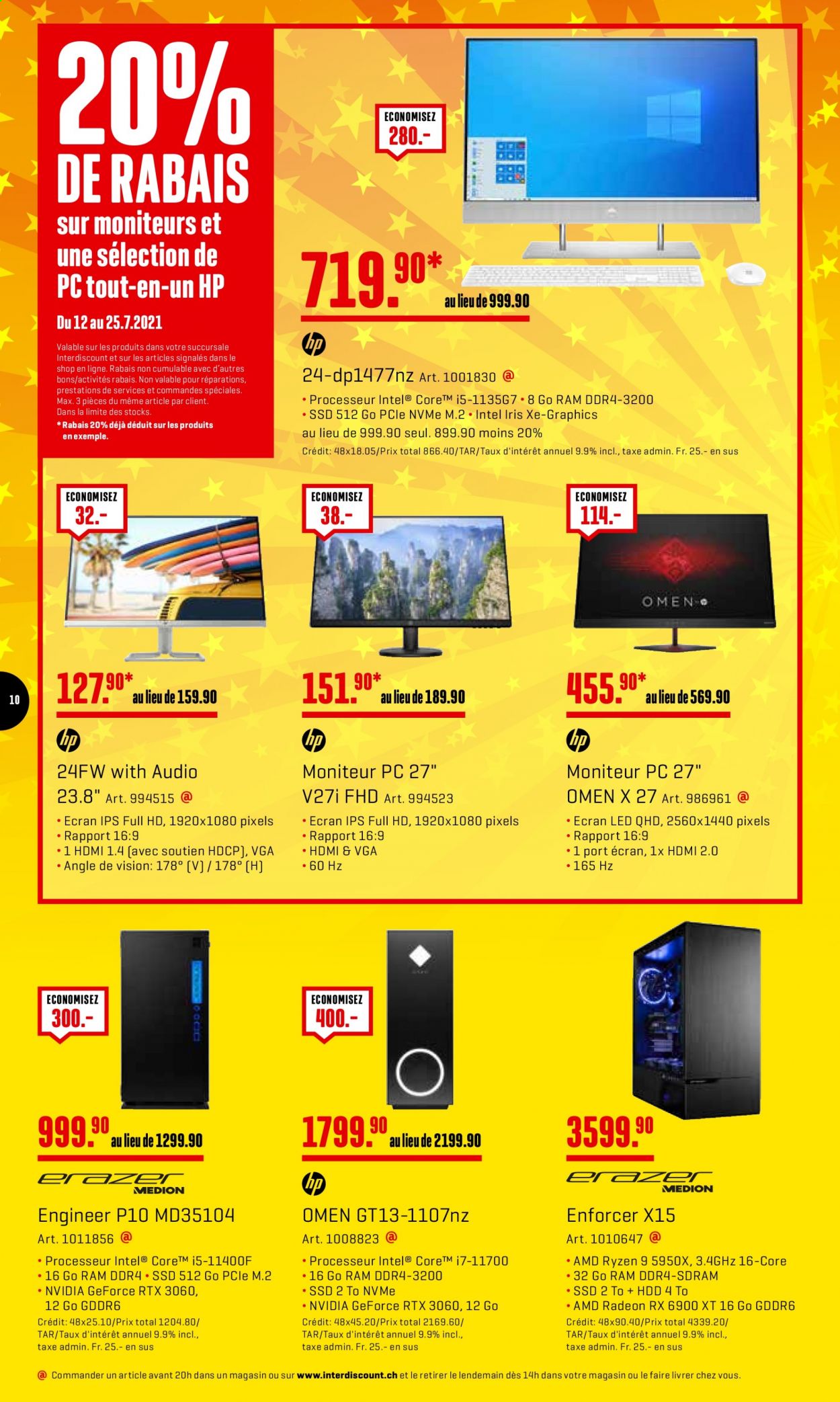 Volantino Interdiscount - 12.7.2021 - 25.7.2021. Pagina 10