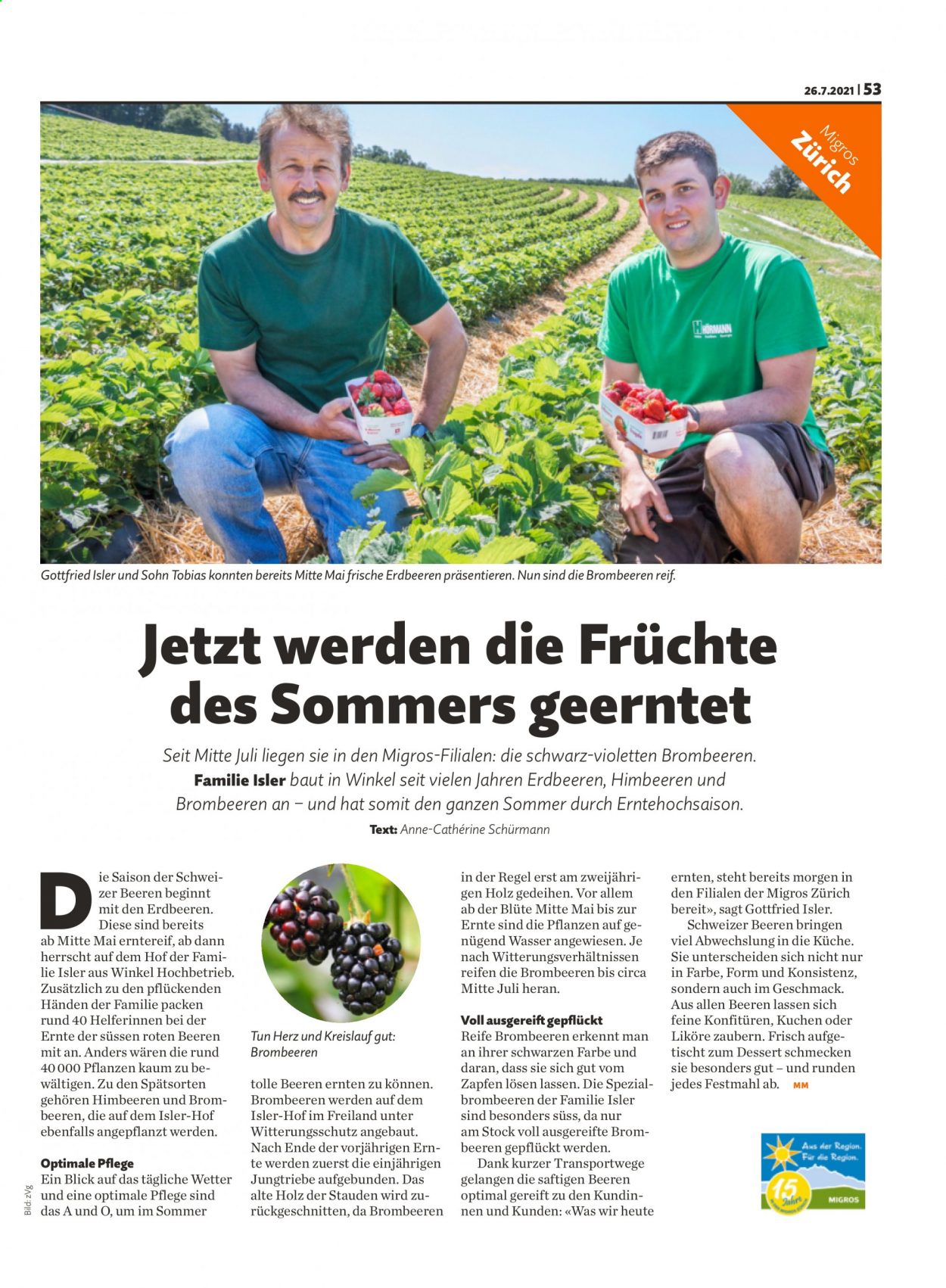 Prospekt Migros - 26.7.2021 - 1.8.2021. Seite 53