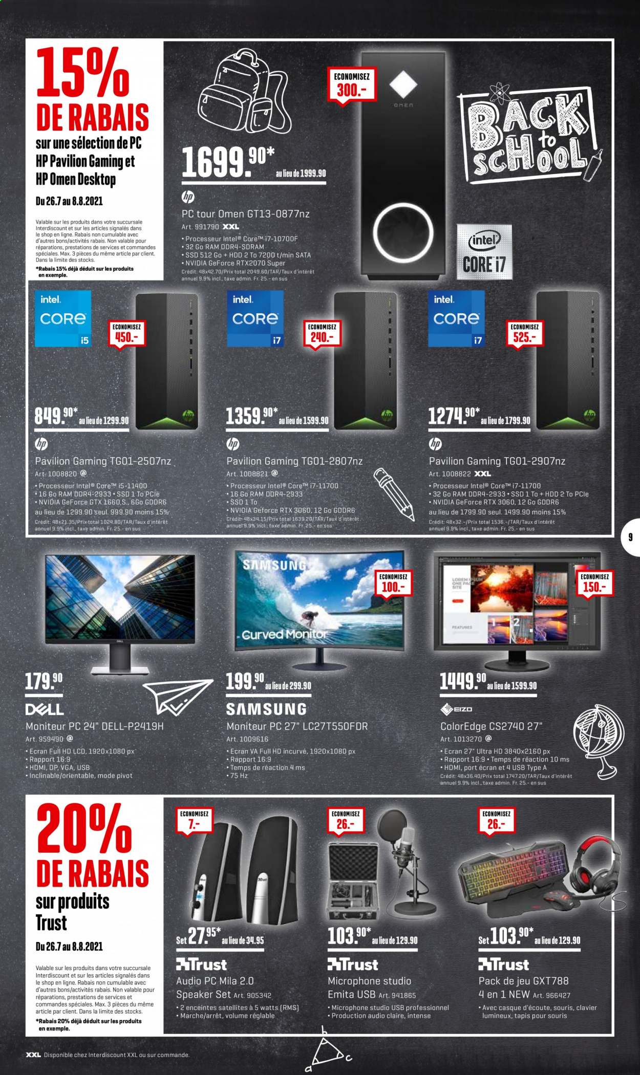 Catalogue Interdiscount - 26.7.2021 - 8.8.2021. Page 9