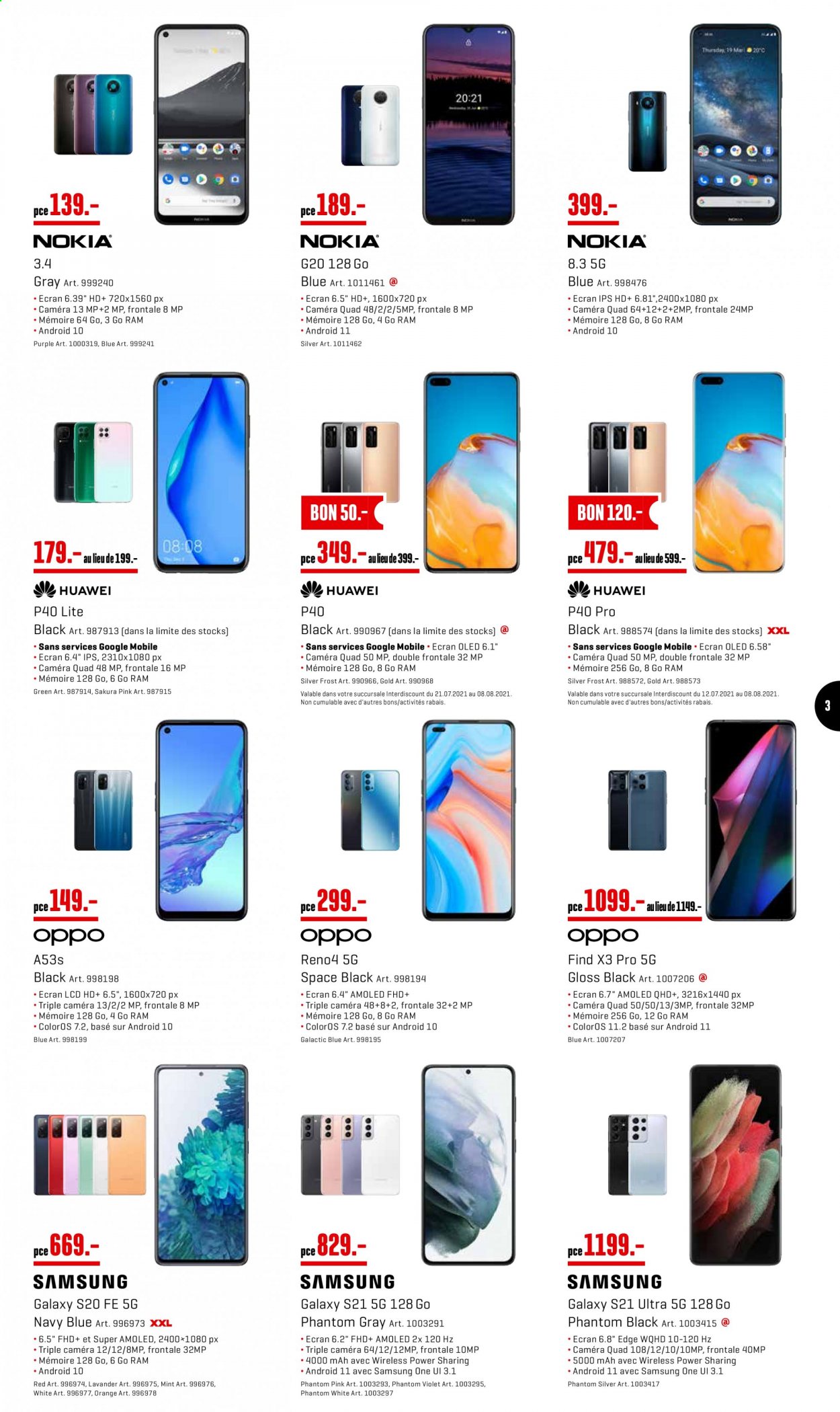 Volantino Interdiscount - 26.7.2021 - 8.8.2021. Pagina 3