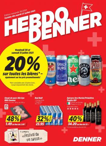Catalogue Denner - 27.7.2021 - 2.8.2021.