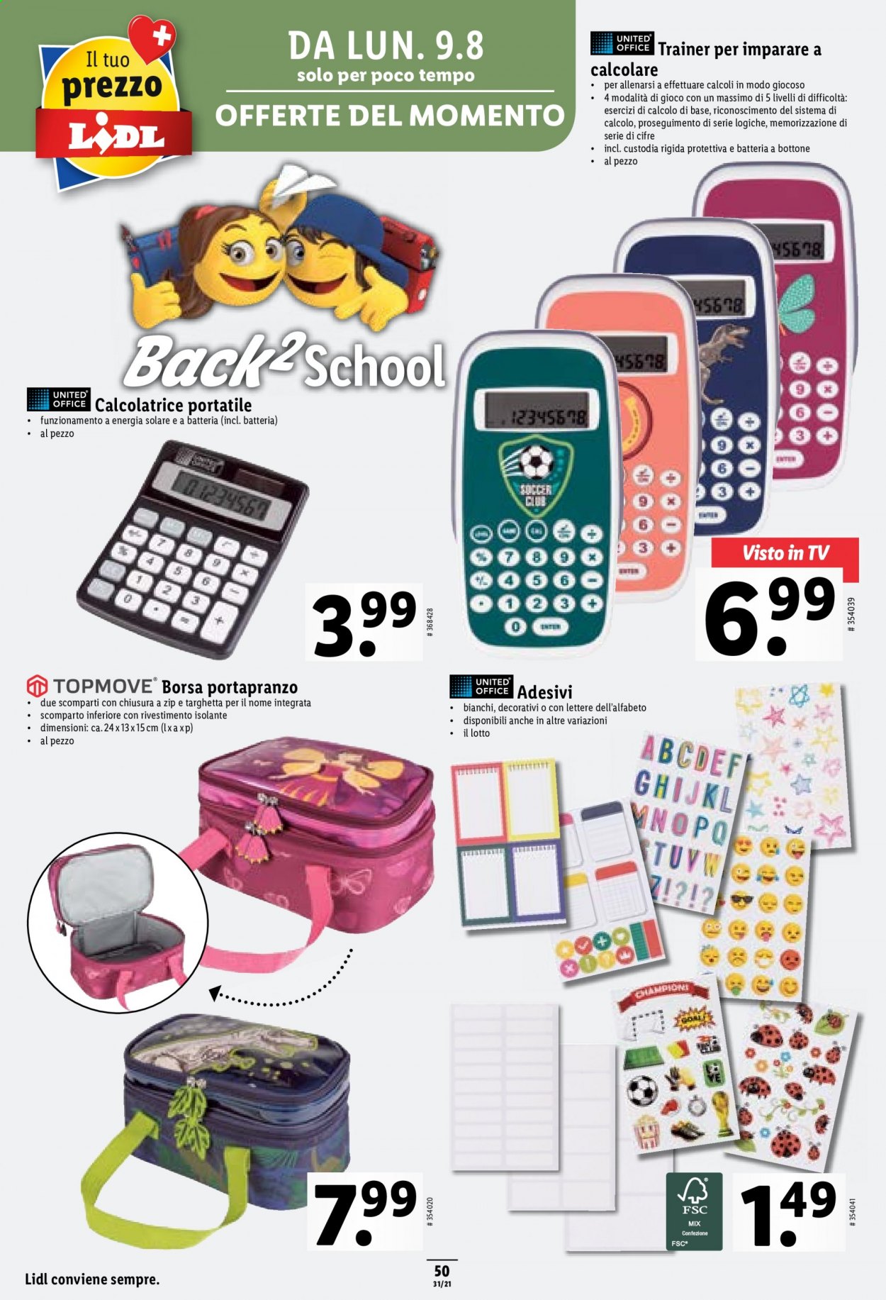 Volantino Lidl - 5.8.2021 - 11.8.2021. Pagina 50