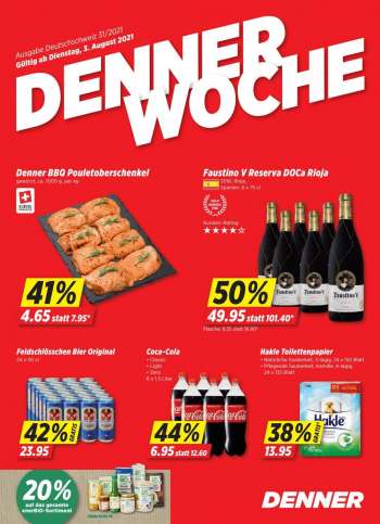 Prospekte Denner - 3.8.2021 - 9.8.2021.
