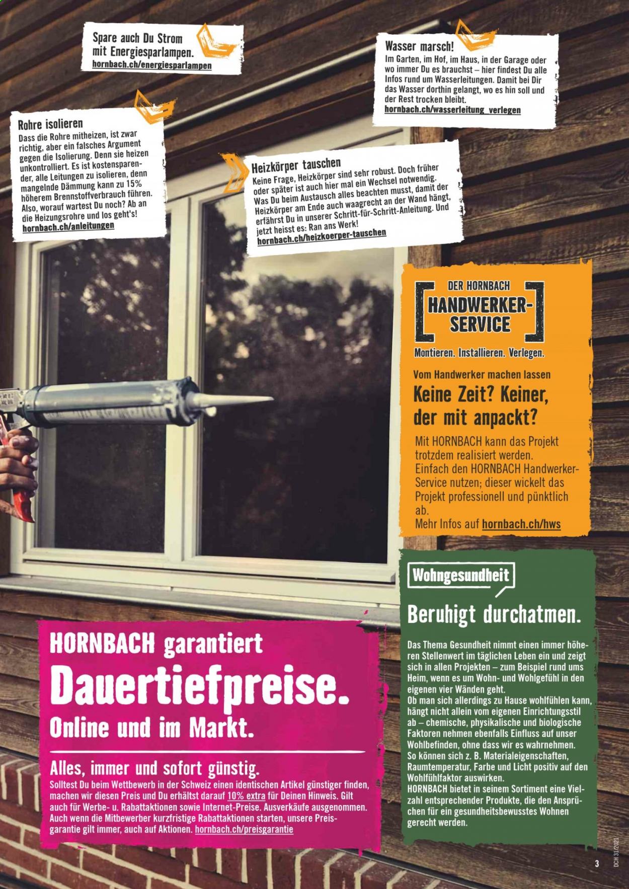 Volantino Hornbach - 3.8.2021 - 2.9.2021. Pagina 3