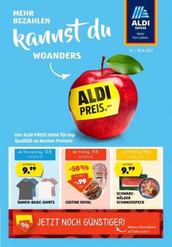 Volantino Aldi - 12.8.2021 - 18.8.2021.