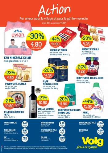 Prospekte Volg - 9.8.2021 - 14.8.2021.