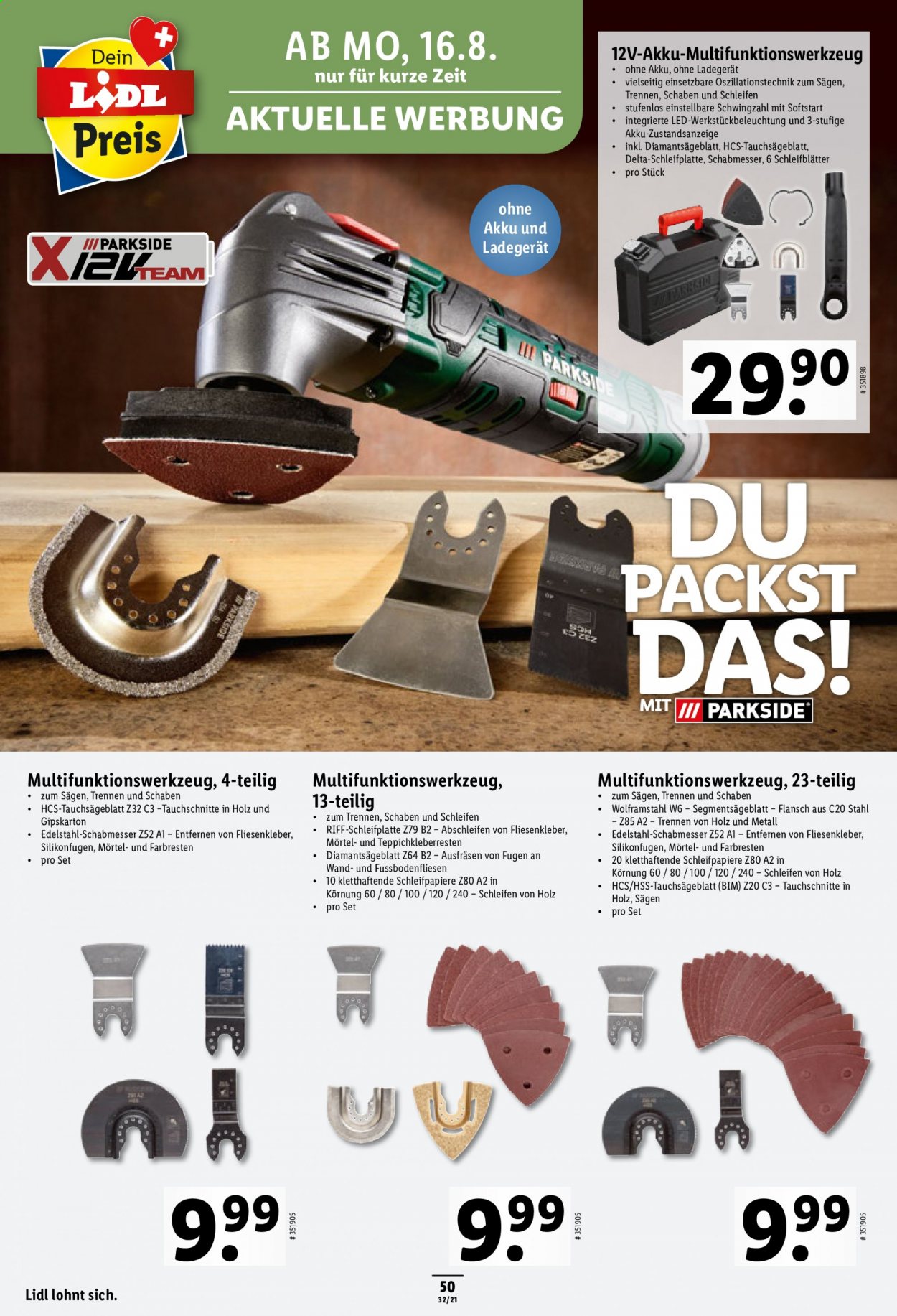 Volantino Lidl - 12.8.2021 - 18.8.2021. Pagina 50