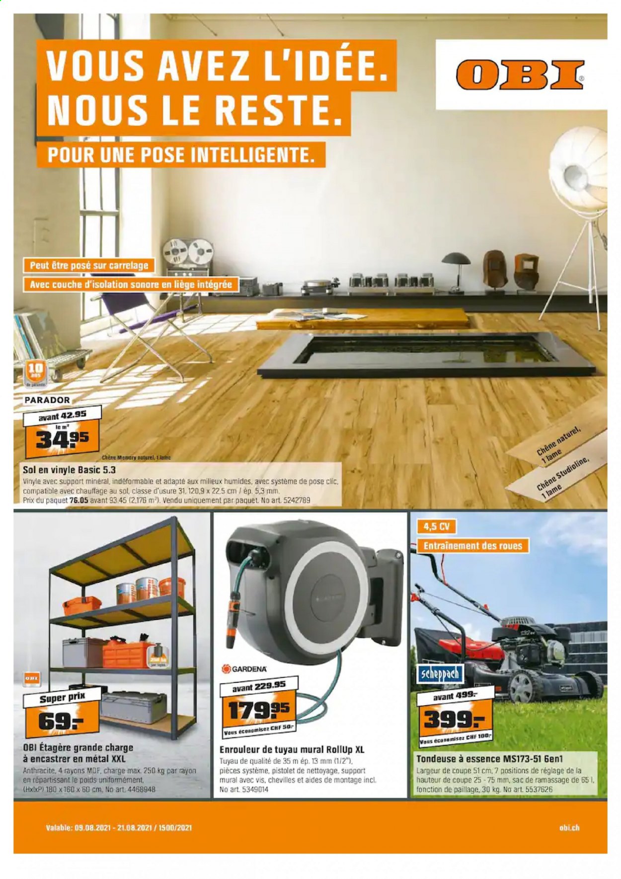 Volantino OBI - 9.8.2021 - 21.8.2021. Pagina 1