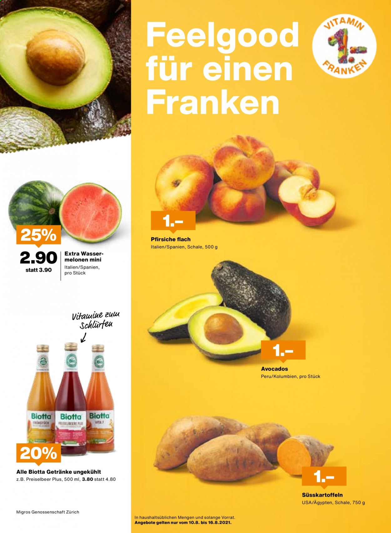 Catalogue Migros - 10.8.2021 - 16.8.2021. Page 3