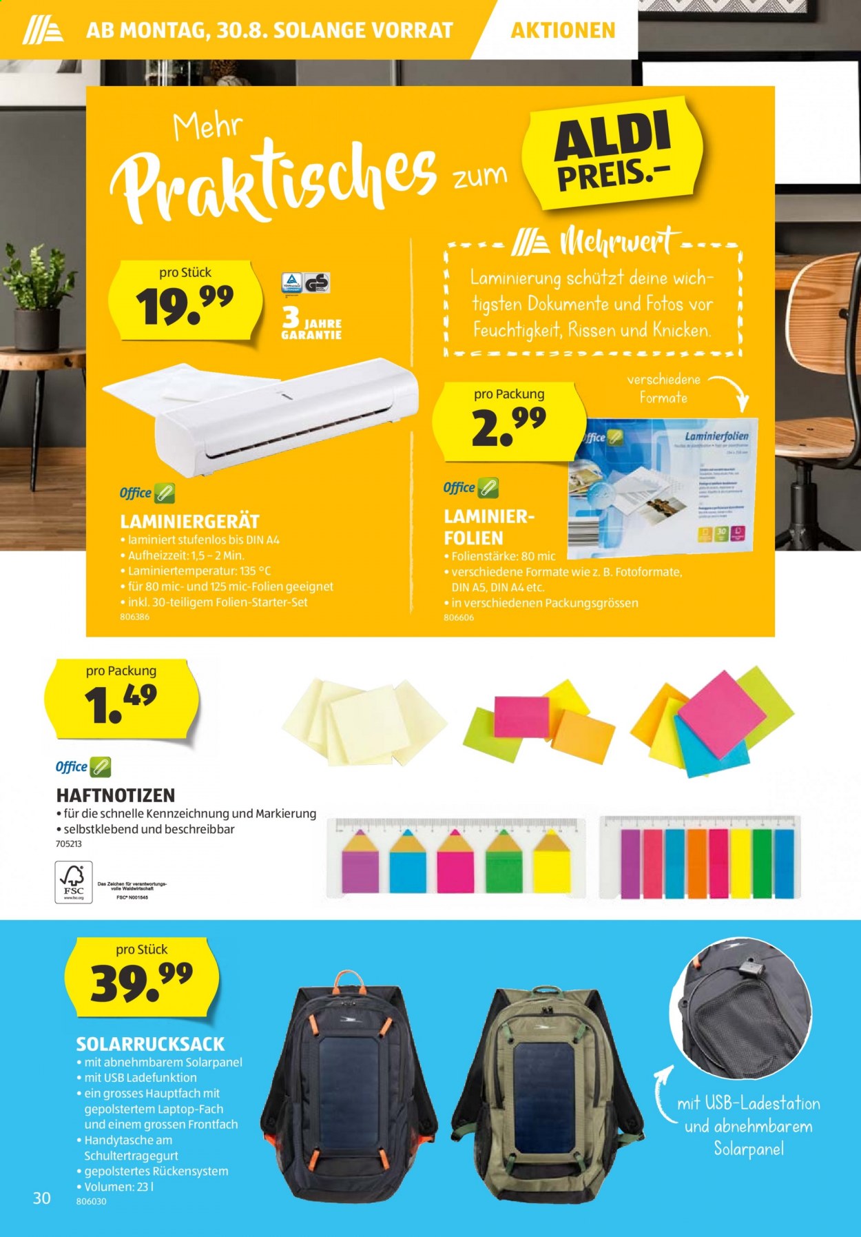 Volantino Aldi - 26.8.2021 - 1.9.2021. Pagina 30