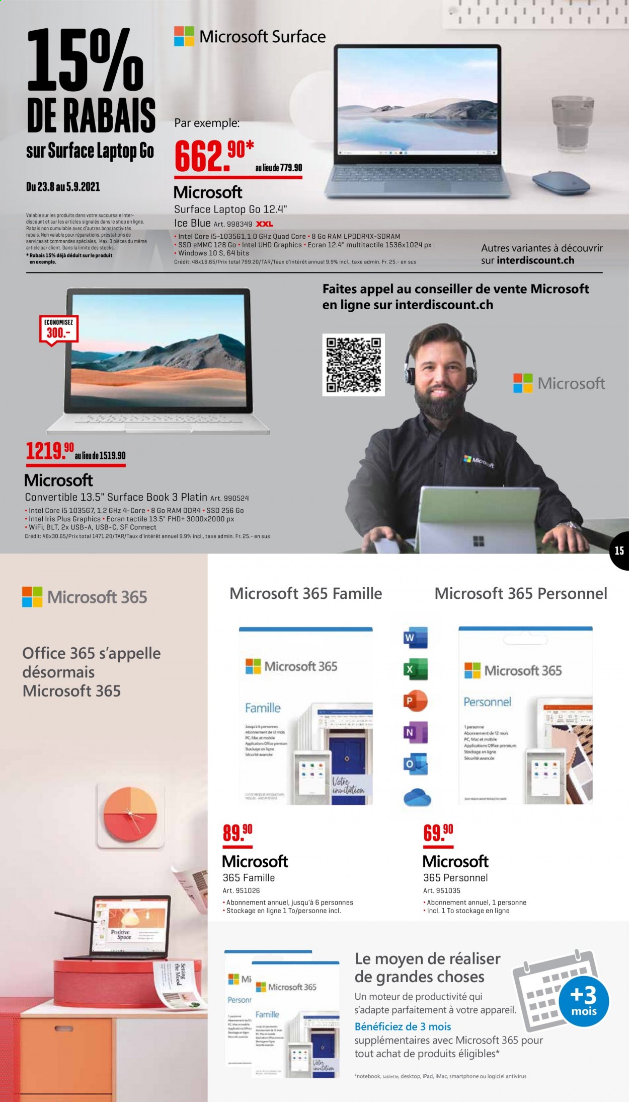 Catalogue Interdiscount - 23.8.2021 - 5.9.2021. Page 15