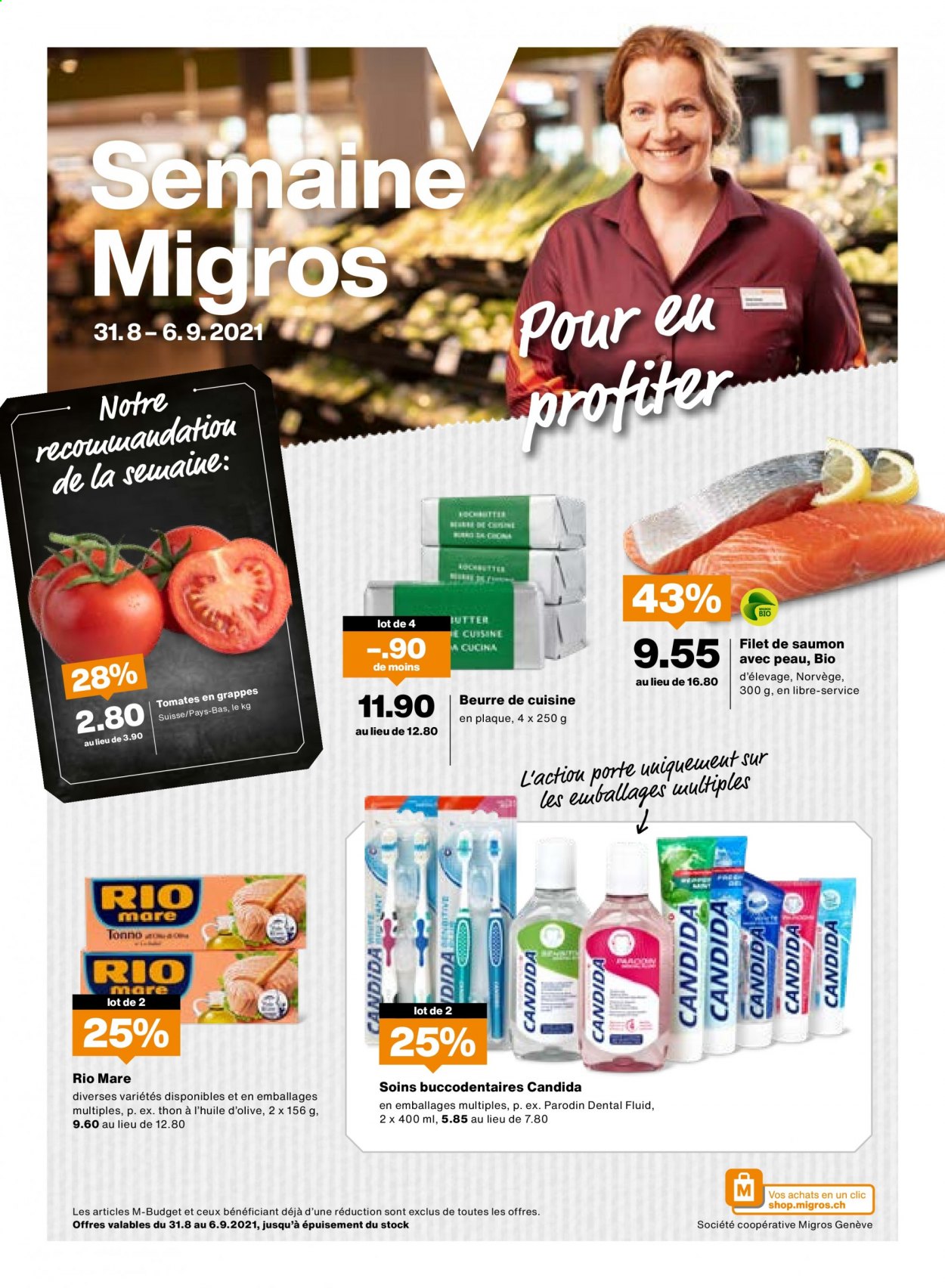 Prospekt Migros - 31.8.2021 - 6.9.2021. Seite 1
