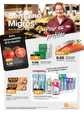 Prospekte Migros - 31.8.2021 - 6.9.2021.