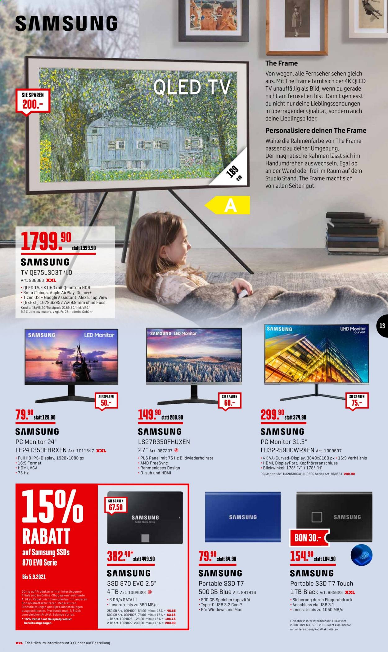 Volantino Interdiscount - 30.8.2021 - 1.9.2021. Pagina 13
