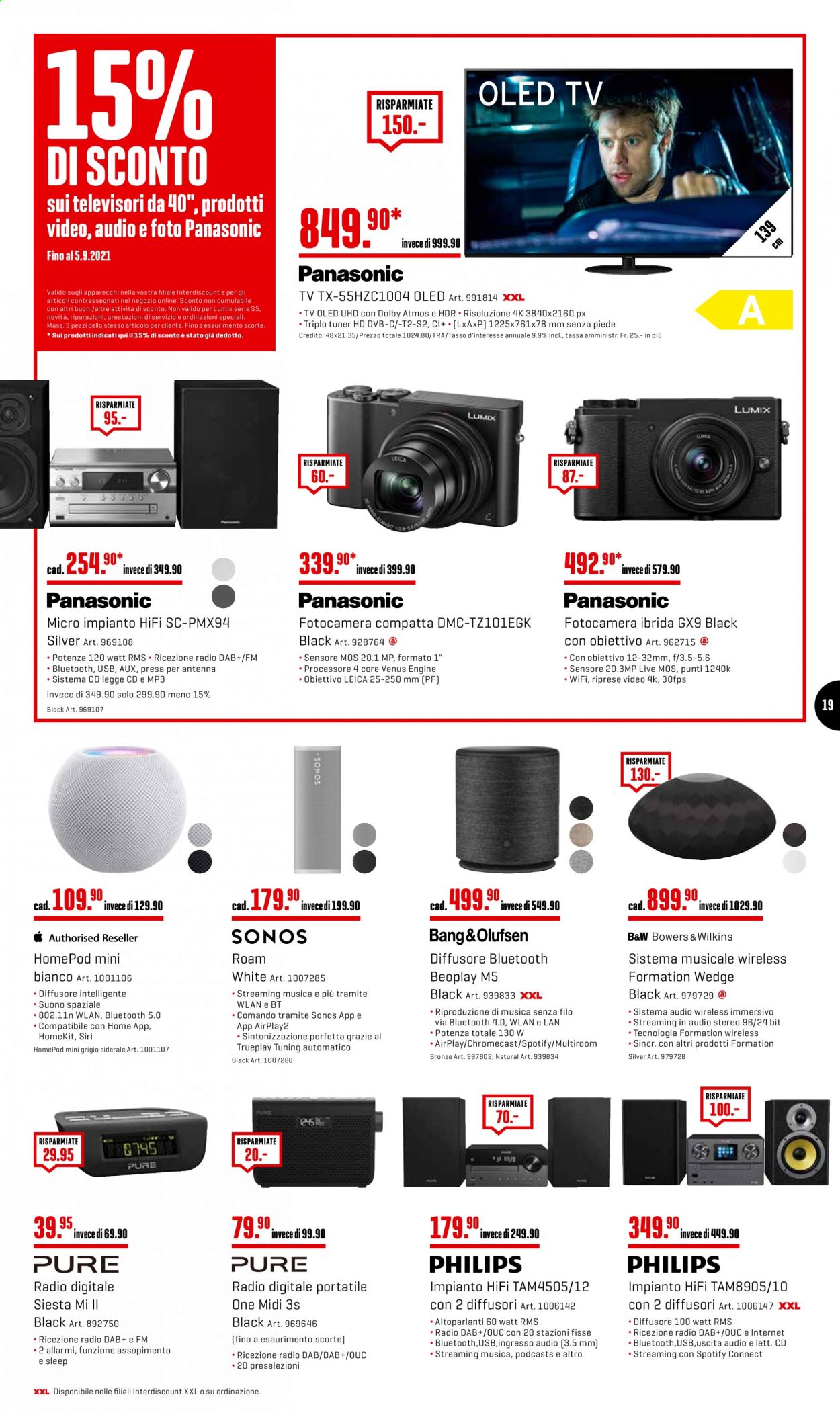 Volantino Interdiscount - 30.8.2021 - 5.9.2021. Pagina 19