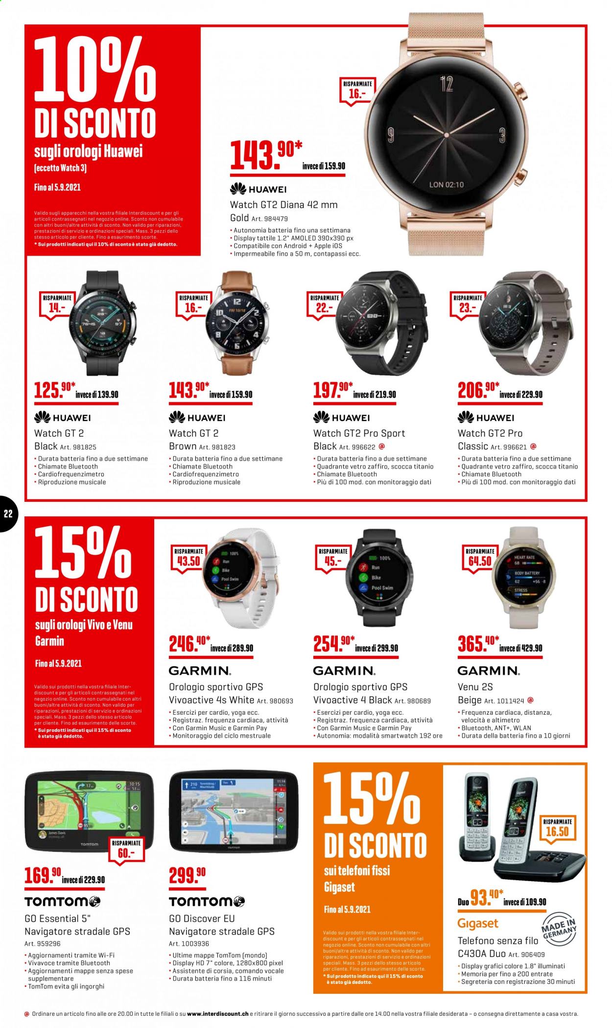 Volantino Interdiscount - 30.8.2021 - 5.9.2021. Pagina 22