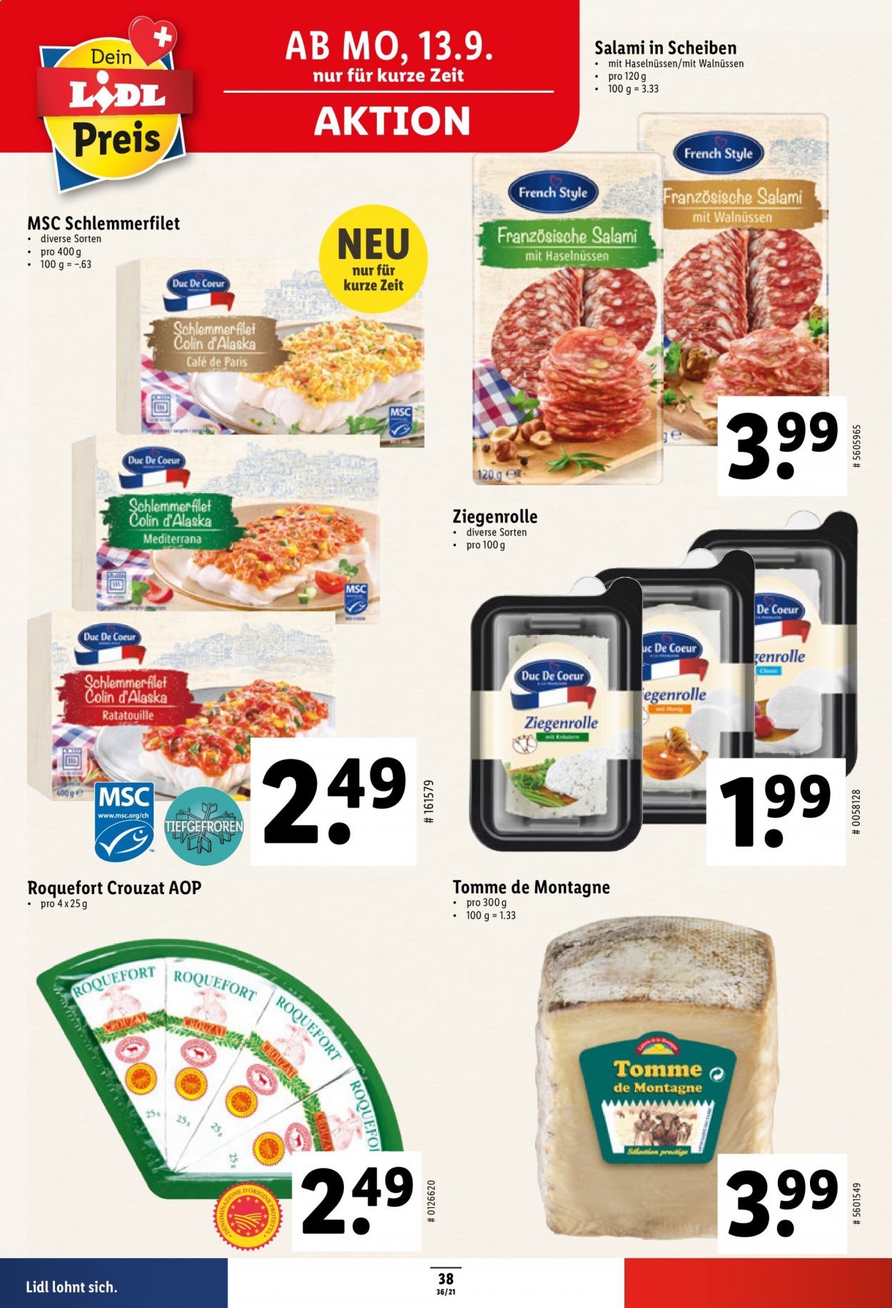 Prospekt Lidl - 9.9.2021 - 15.9.2021. Seite 38
