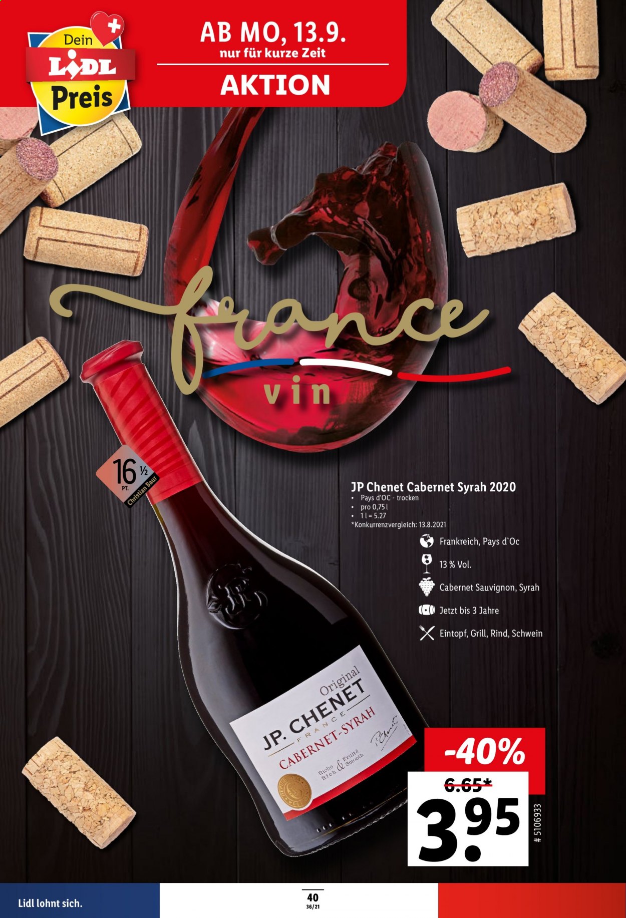 Prospekt Lidl - 9.9.2021 - 15.9.2021. Seite 40