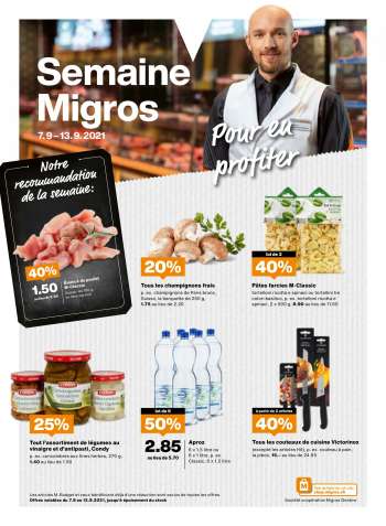 Prospekte Migros - 7.9.2021 - 13.9.2021.