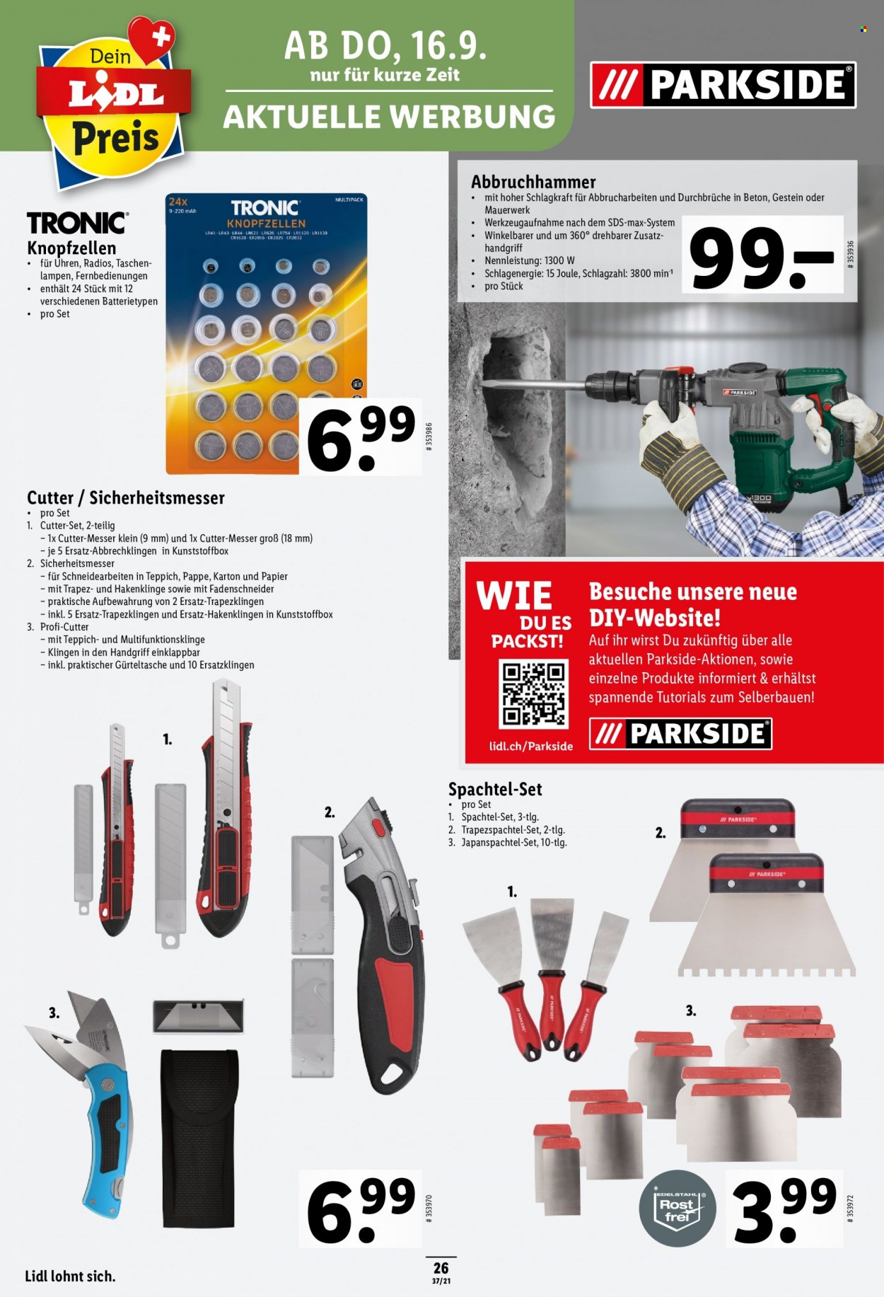 Prospekt Lidl - 16.9.2021 - 22.9.2021. Seite 26