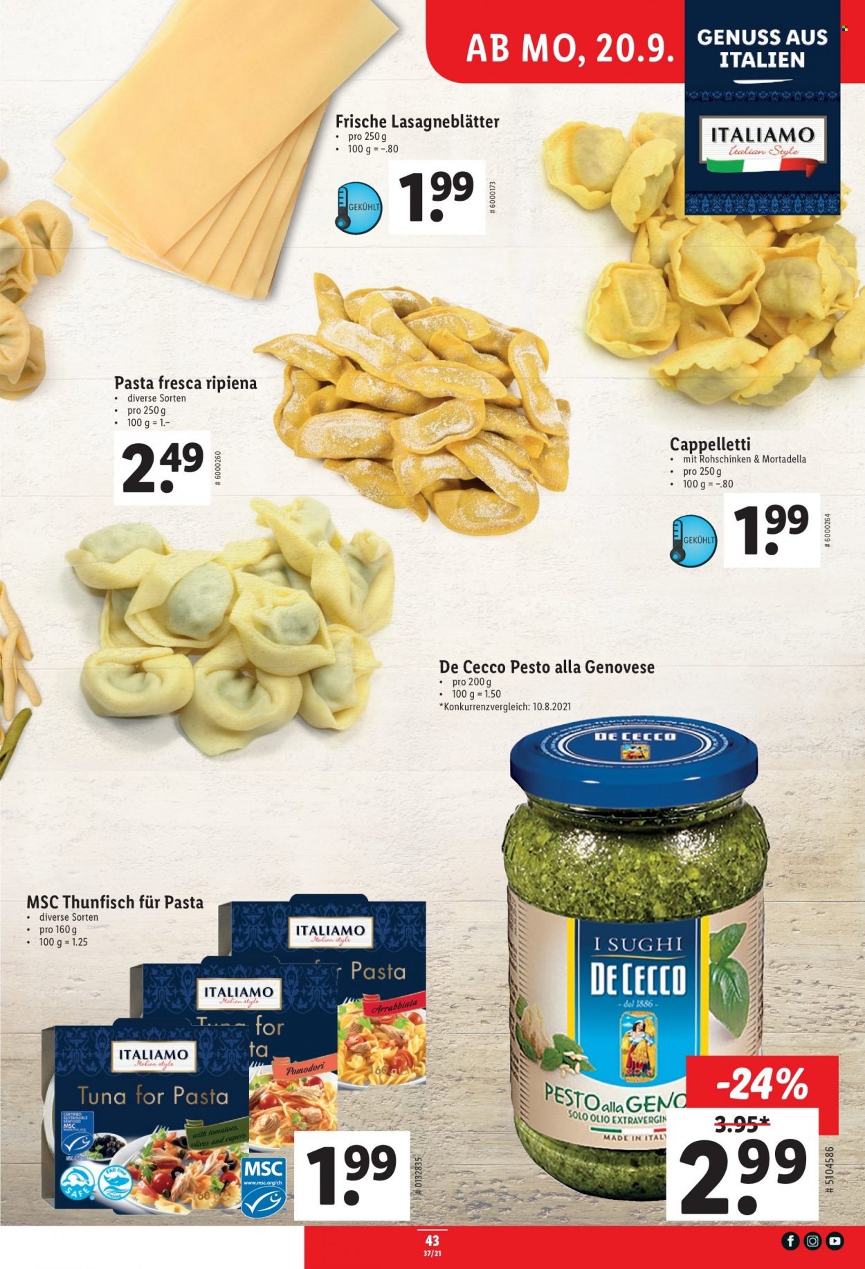 Prospekt Lidl - 16.9.2021 - 22.9.2021. Seite 43