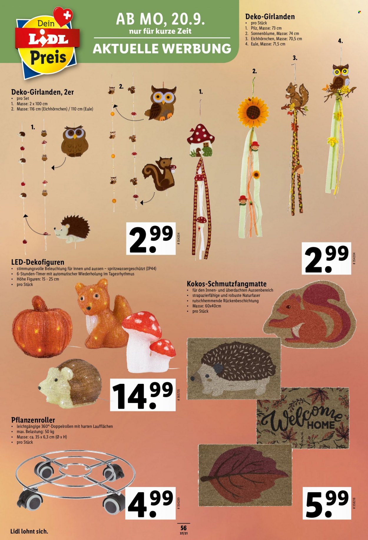 Prospekt Lidl - 16.9.2021 - 22.9.2021. Seite 56