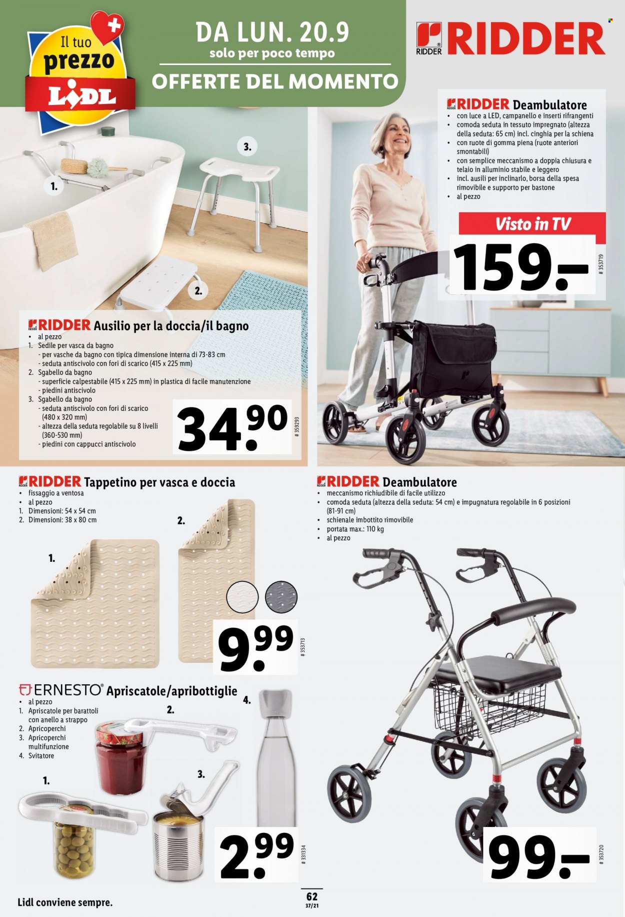 Prospekt Lidl - 16.9.2021 - 22.9.2021. Seite 62