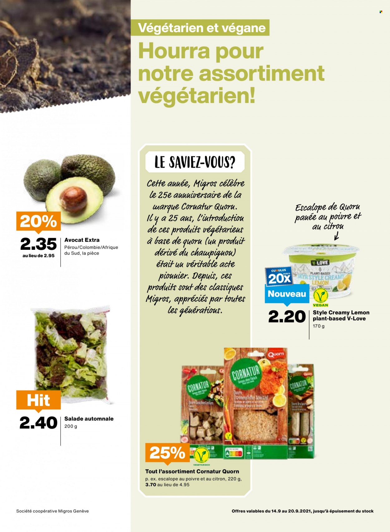 Catalogue Migros - 14.9.2021 - 20.9.2021. Page 3