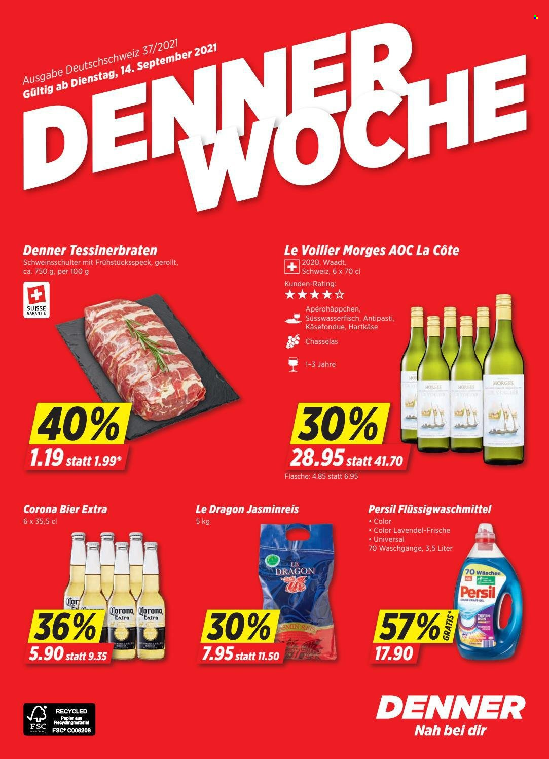 Volantino Denner - 14.9.2021 - 20.9.2021. Pagina 1