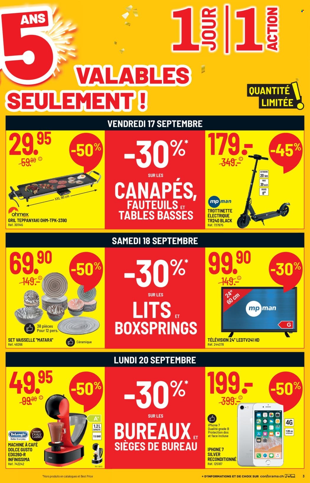 Volantino Conforama - 14.9.2021 - 27.9.2021. Pagina 3