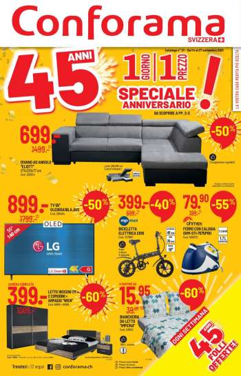 Catalogue Conforama - 14.9.2021 - 27.9.2021.