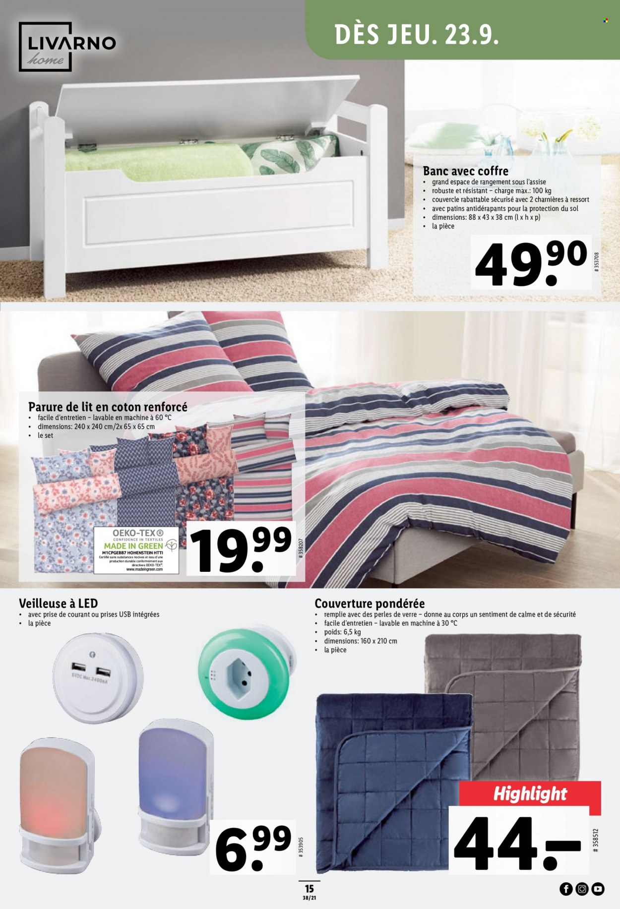 Prospekt Lidl - 23.9.2021 - 29.9.2021. Seite 15