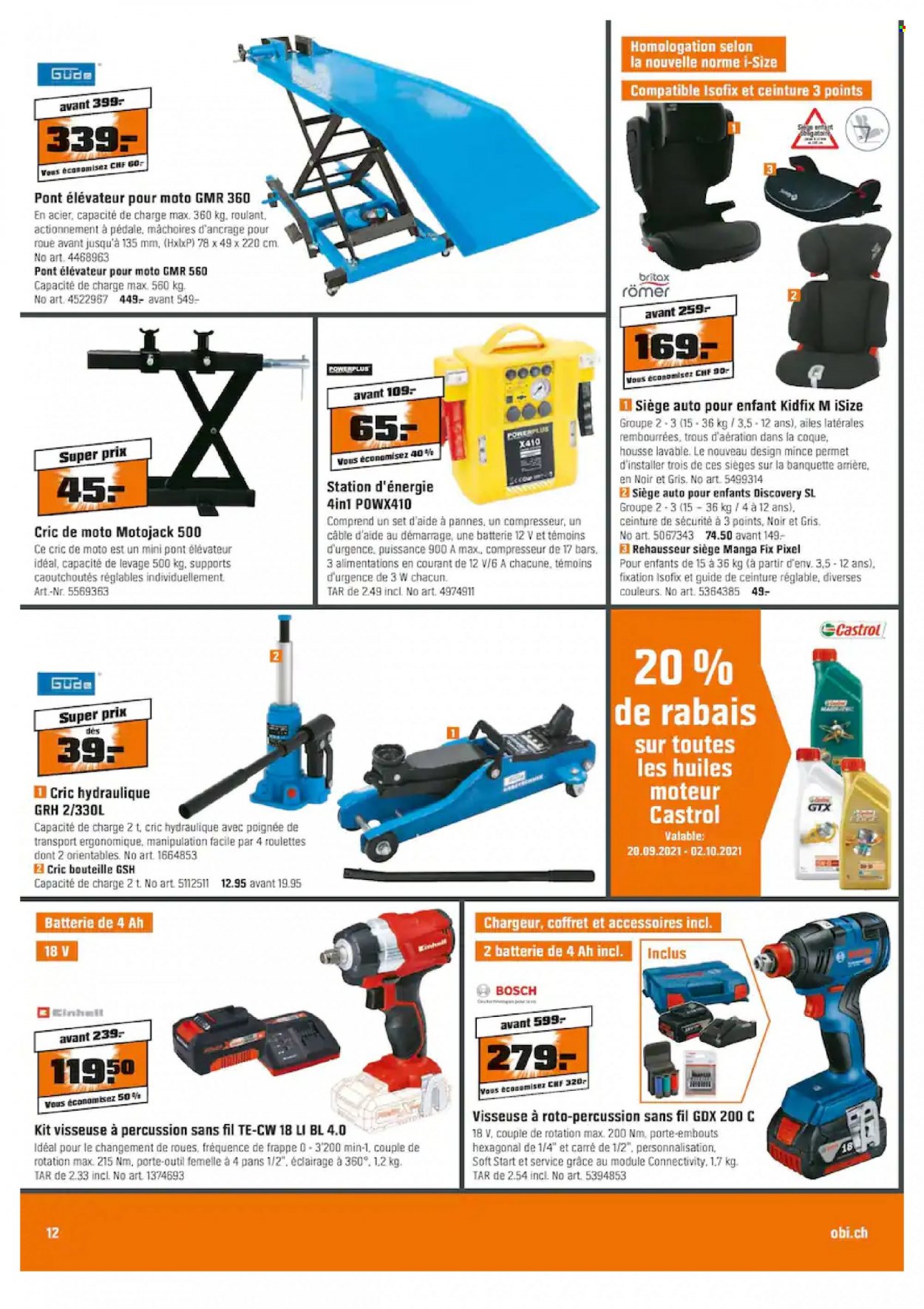 Volantino OBI - 20.9.2021 - 2.10.2021. Pagina 12