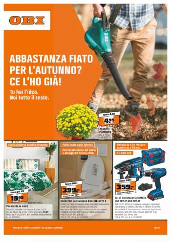 Volantino OBI - 20.9.2021 - 2.10.2021.