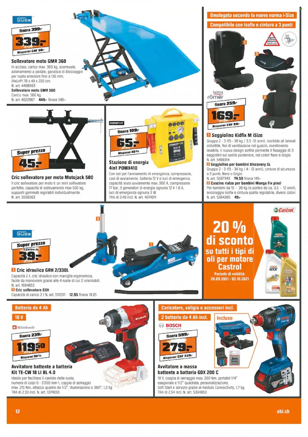 Volantino OBI - 20.9.2021 - 2.10.2021. Pagina 12