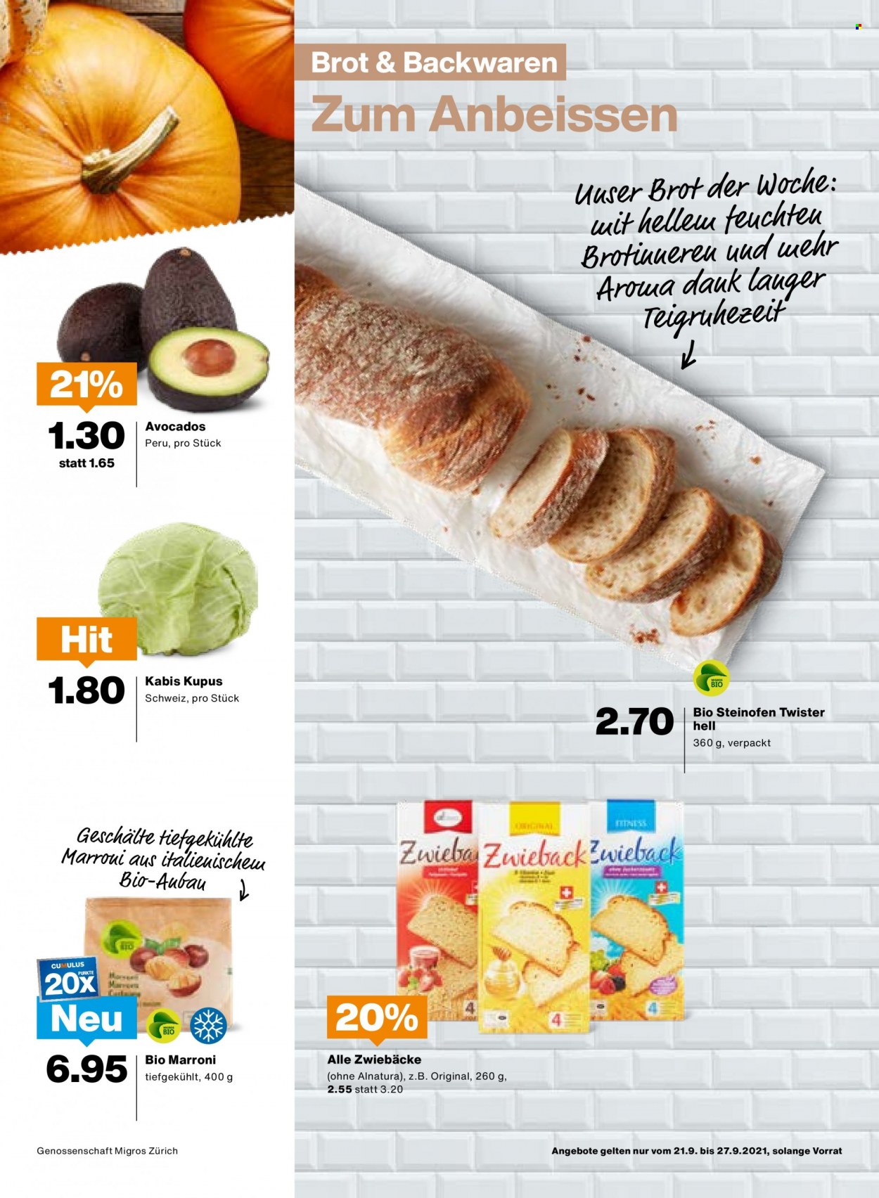 Catalogue Migros - 21.9.2021 - 27.9.2021. Page 7