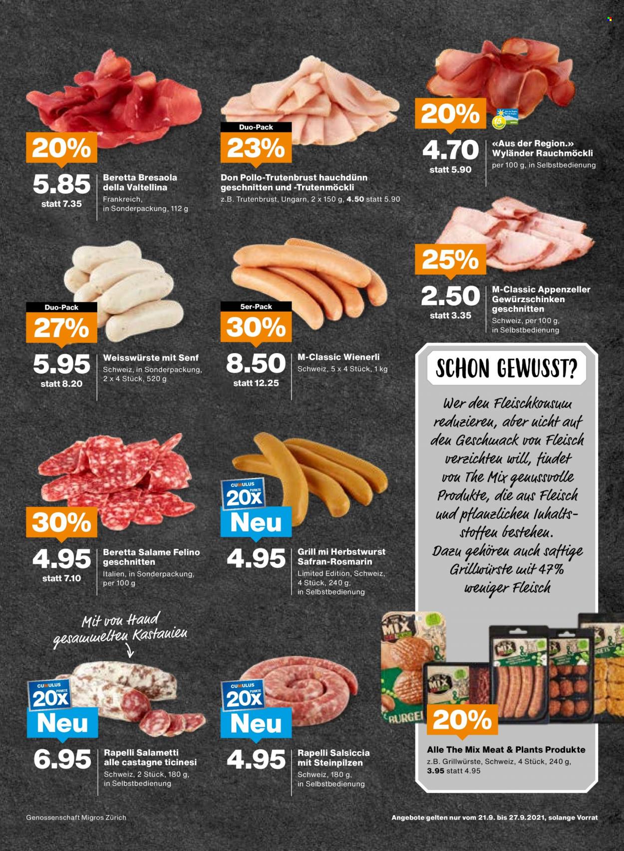 Catalogue Migros - 21.9.2021 - 27.9.2021. Page 9