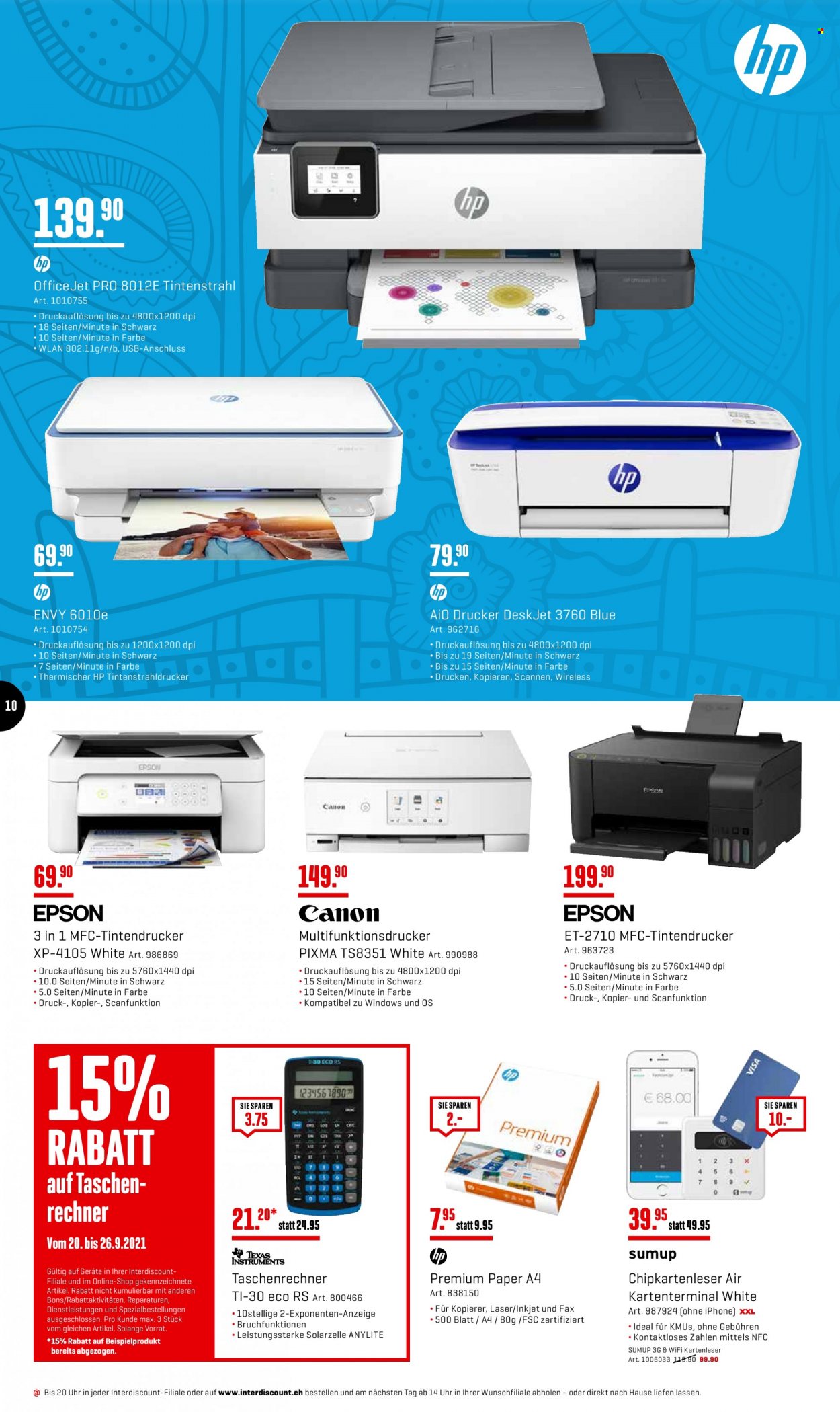 Prospekt Interdiscount - 20.9.2021 - 26.9.2021. Seite 10