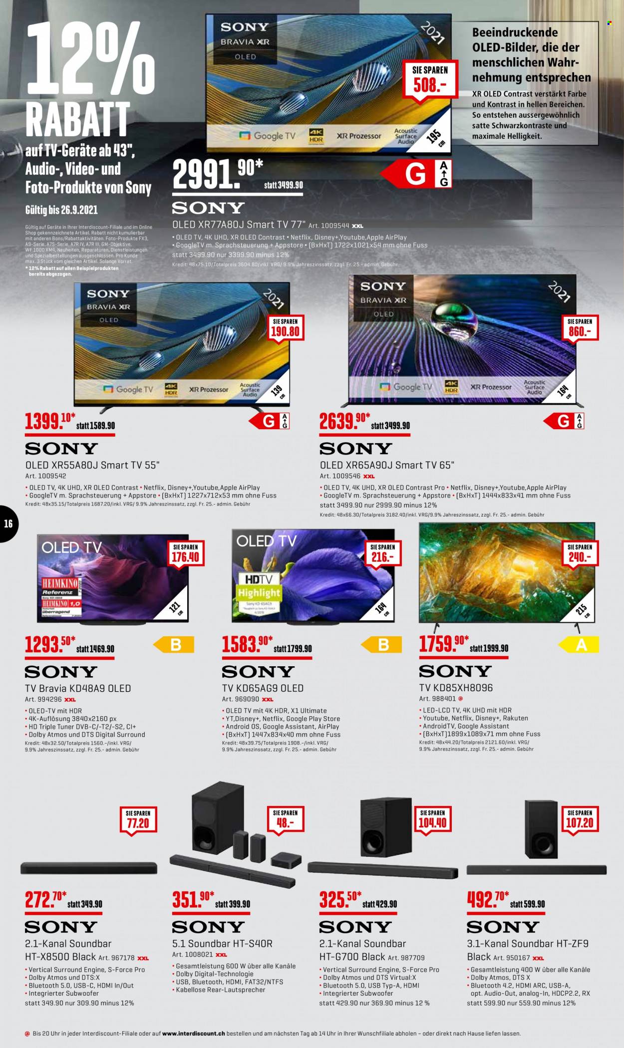 Prospekt Interdiscount - 20.9.2021 - 26.9.2021. Seite 16