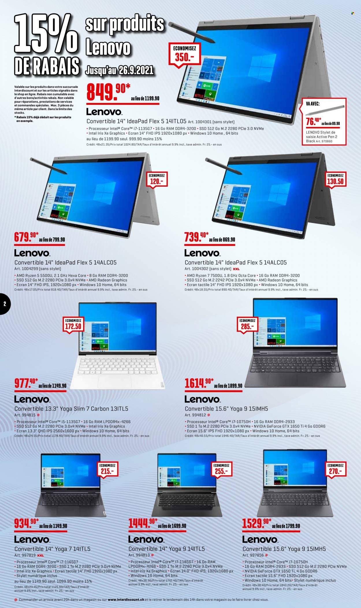 Volantino Interdiscount - 20.9.2021 - 26.9.2021. Pagina 2