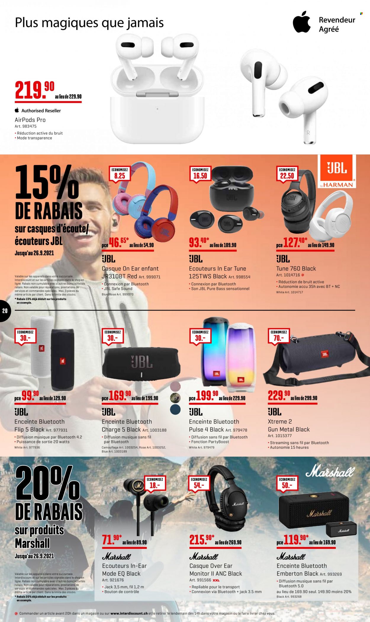 Volantino Interdiscount - 20.9.2021 - 26.9.2021. Pagina 20