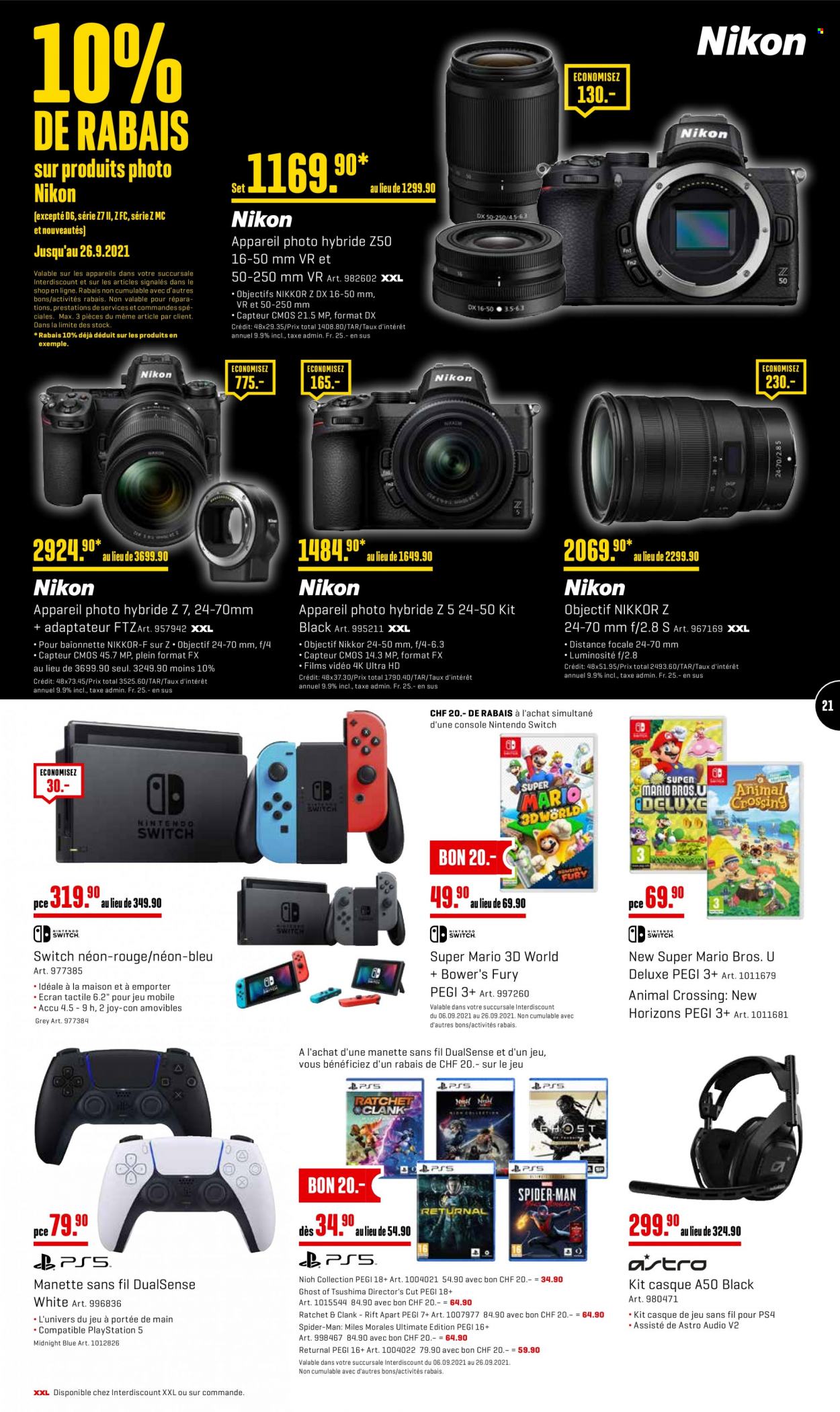 Volantino Interdiscount - 20.9.2021 - 26.9.2021. Pagina 21