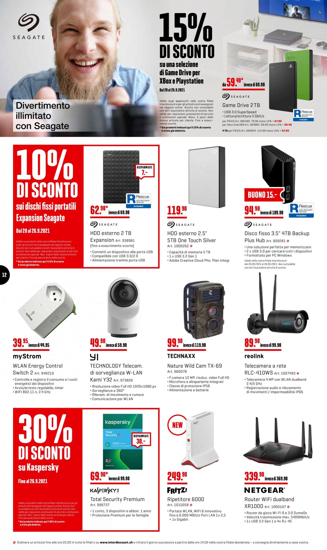 Volantino Interdiscount - 20.9.2021 - 26.9.2021. Pagina 12