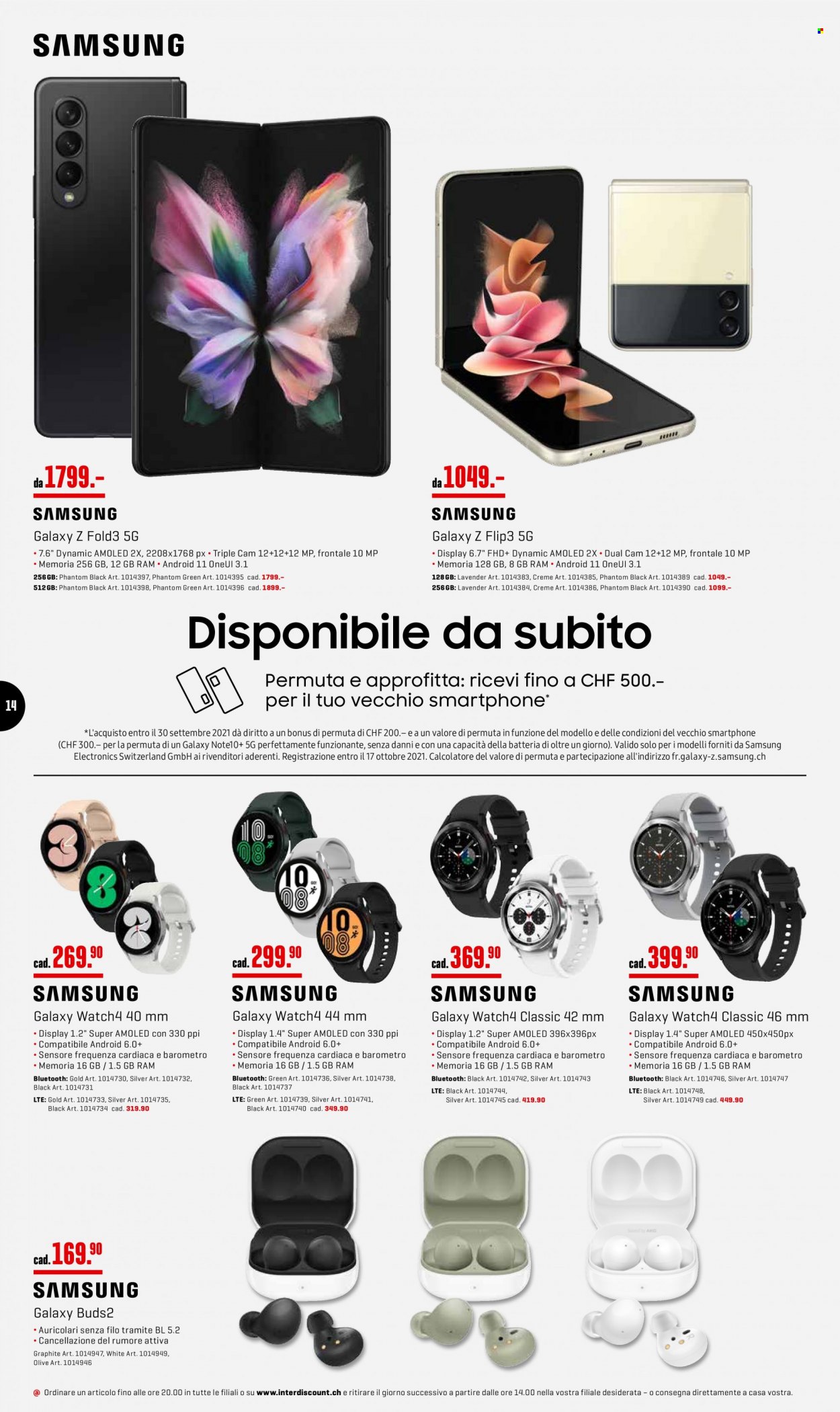 Volantino Interdiscount - 20.9.2021 - 26.9.2021. Pagina 14