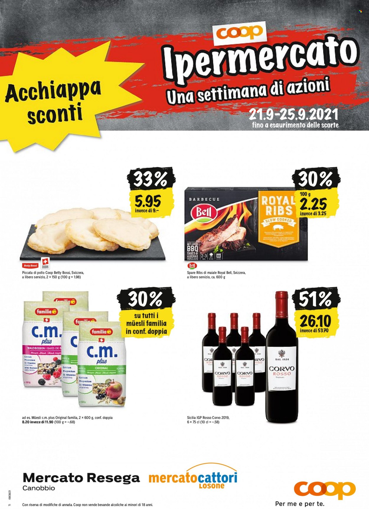 Volantino Coop - 21.9.2021 - 25.9.2021. Pagina 1