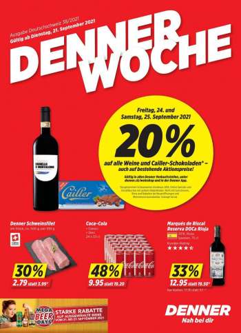 Prospekte Denner - 21.9.2021 - 27.9.2021.
