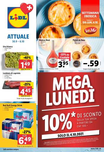 Volantino Lidl - 30.9.2021 - 6.10.2021.