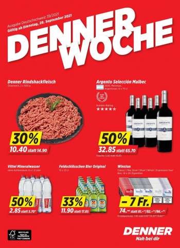 Prospekte Denner - 28.9.2021 - 4.10.2021.