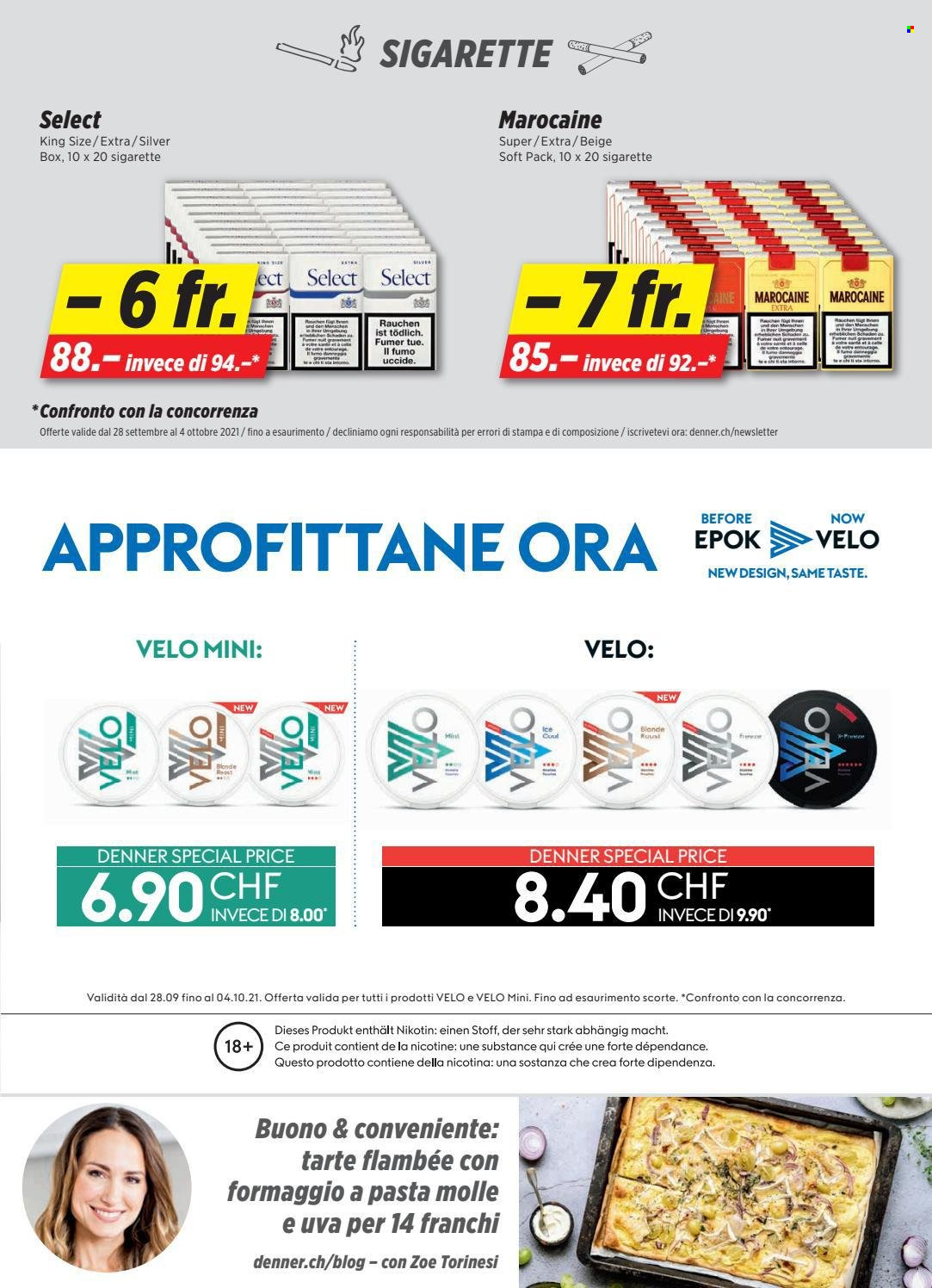 Prospekt Denner - 28.9.2021 - 4.10.2021. Seite 23