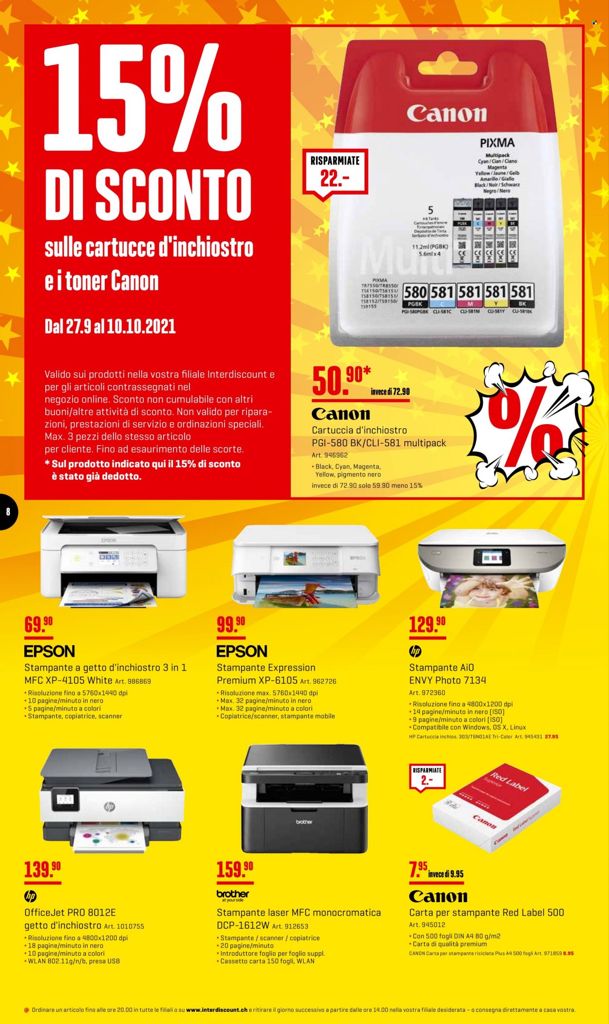Catalogue Interdiscount - 27.9.2021 - 10.10.2021. Page 8